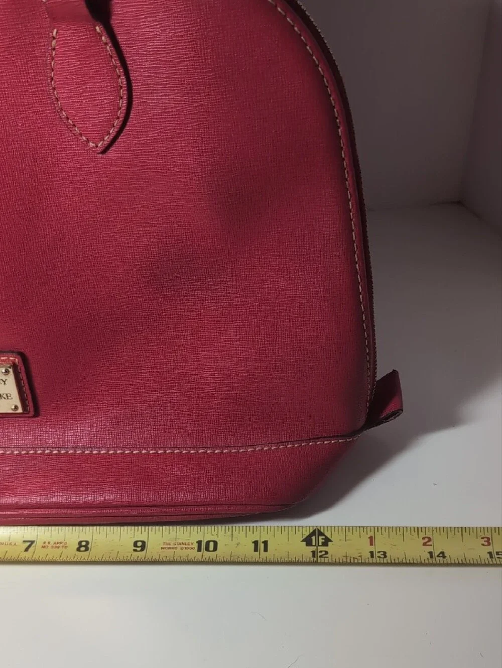 Dooney & Bourke Red Saffiano Satchel